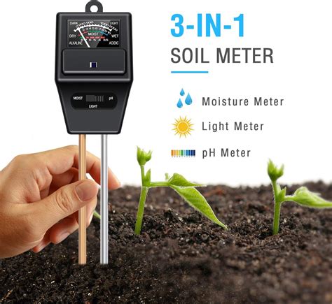 temperature ph moisture meter|soil meter 3 in 1.